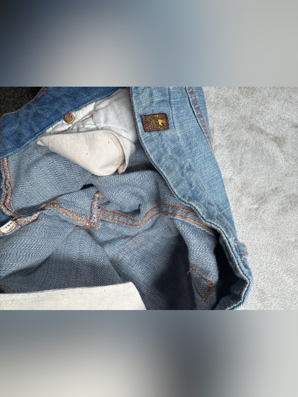 NWT Deadstock Y2K 7 For All Mankind Embroidered A Pocket Bootcut Blue Jeans 24 - Picture 13 of 17